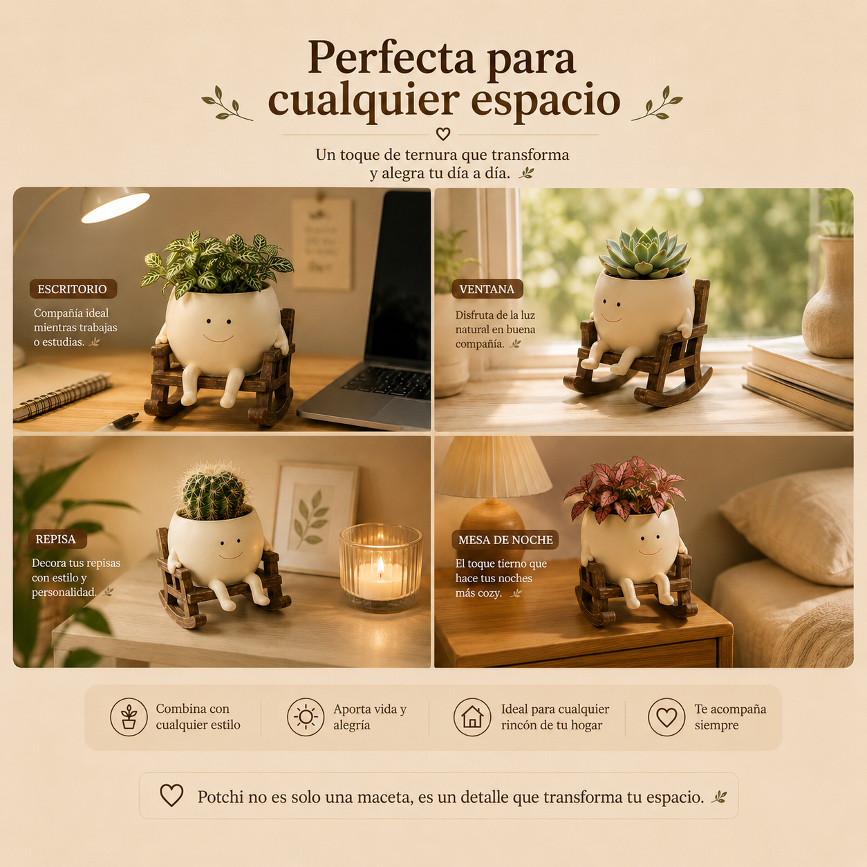 Potchi™ Maceta Feliz