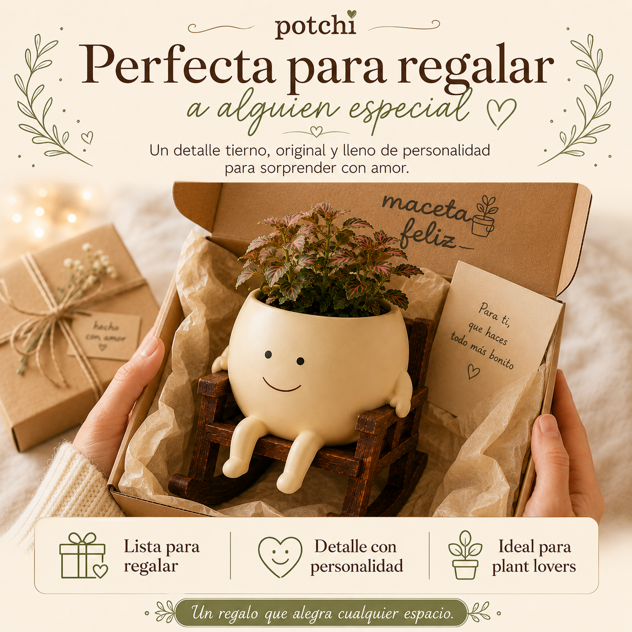 Potchi™ Maceta Feliz